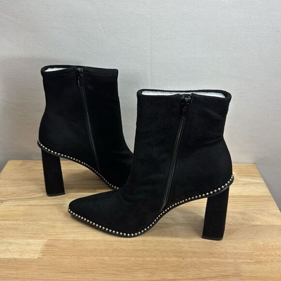 Bar III Laynee Block-Heel Dress Booties- Black MC- Size 8.5 M NIB - Picture 4 of 8